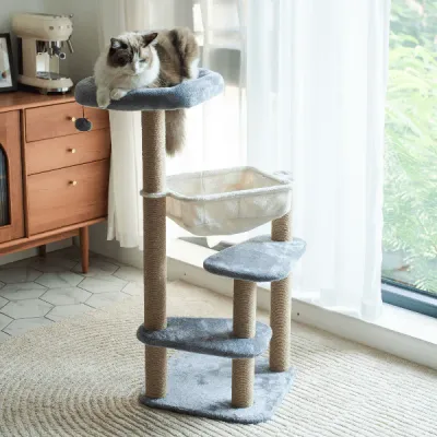 PETPALS - Oak Design 5-Level Cat Tree