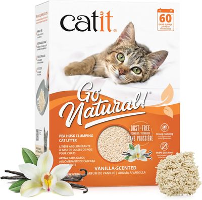 CATIT - Go Natural Vanilla Scented Pea Husk Clumping Cat Litter