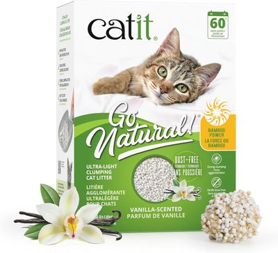 CATIT - Go Natural Ultra-Light Bamboo Clumping Cat Litter