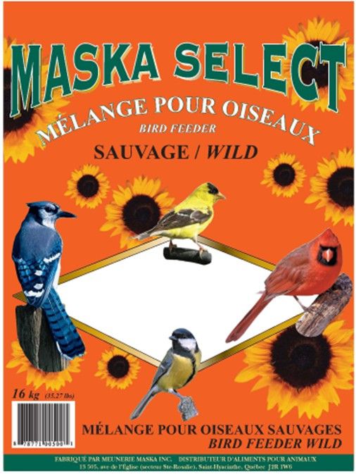 MASKA SELECT - Wild Bird Seed Mix, Format: 18kg