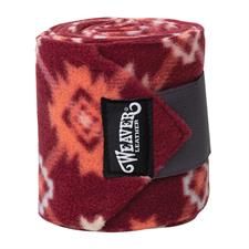 WEAVER - Aztec Plaid Polo Leg Wraps 380g Fleece, Format: 4 Pack