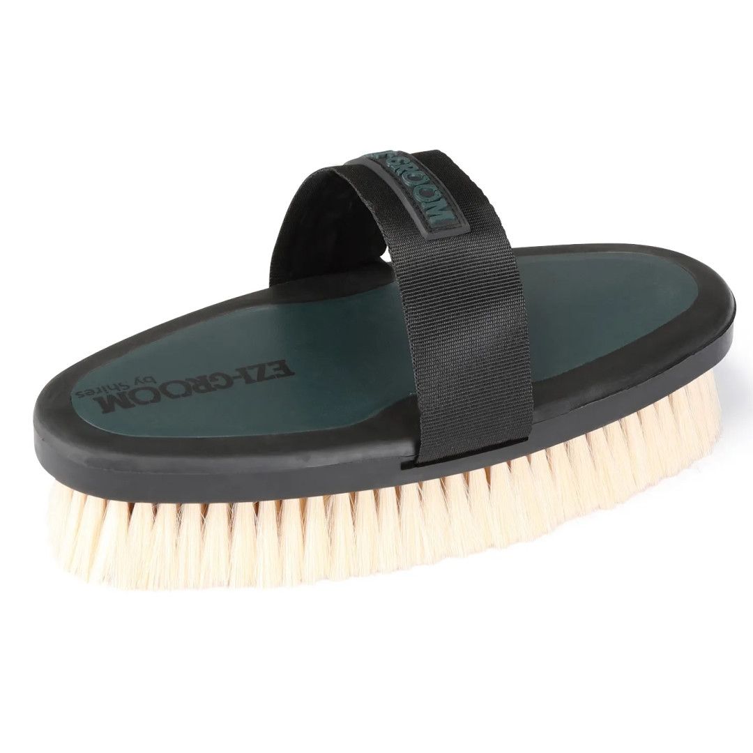 EZI-GROOM - Goat hair body brush, Color: Noir