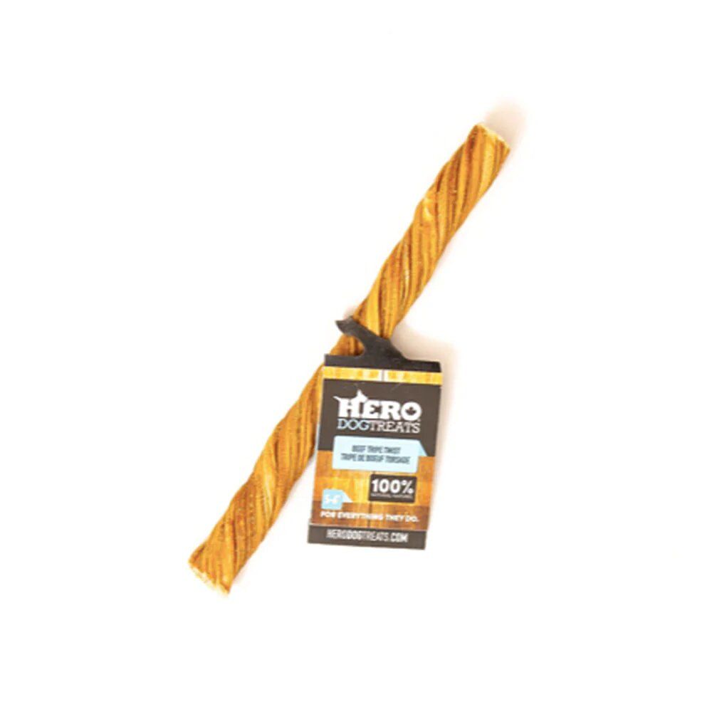 HERO DOG TREATS - Tripe Twists, Waist: 6po
