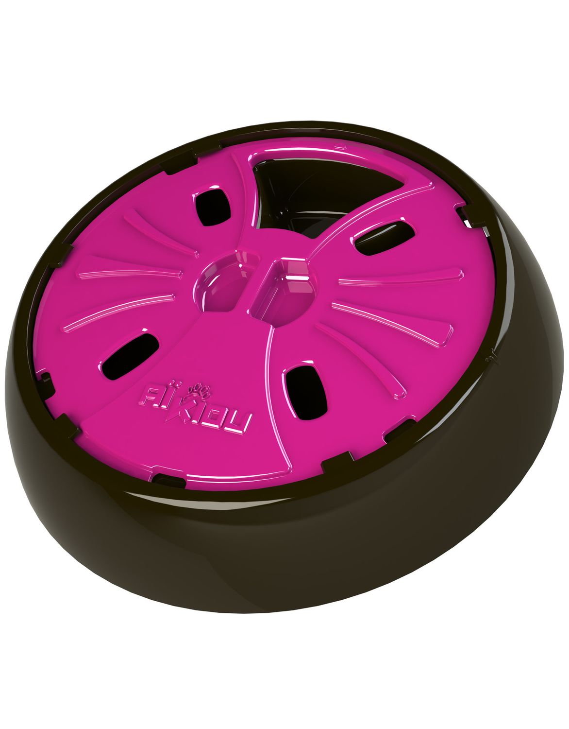 AIKIOU - Junior - Dog Slow Feeder, Color: Marron/Rose