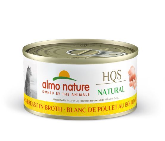ALMO NATURE - HQS Natural - Chicken Breast in Broth, Format: 70g