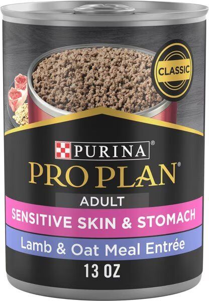 PROPLAN - Sensitive Skin &amp; Stomach Wet Food for Dogs, Format: 369g, Flavor: Agneau