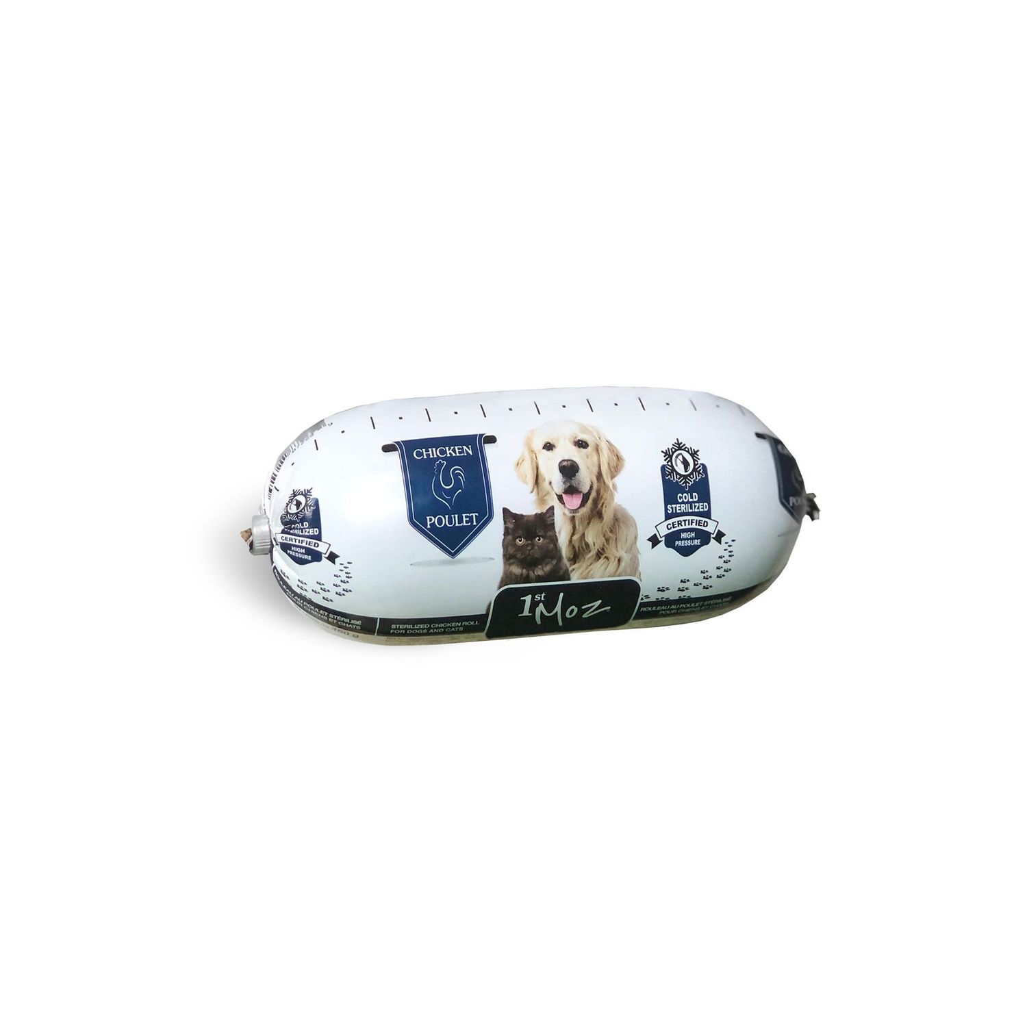 MOZ PET - Natural Chicken Raw Food, Format: 450g