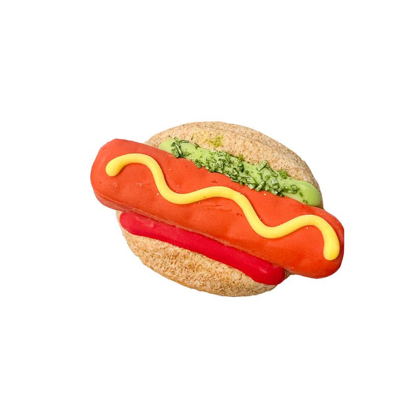 BOSCO &amp; ROXY&#39;S - 3D Hot Dog Woof it Down Handmade Cookies, Type: All Dress