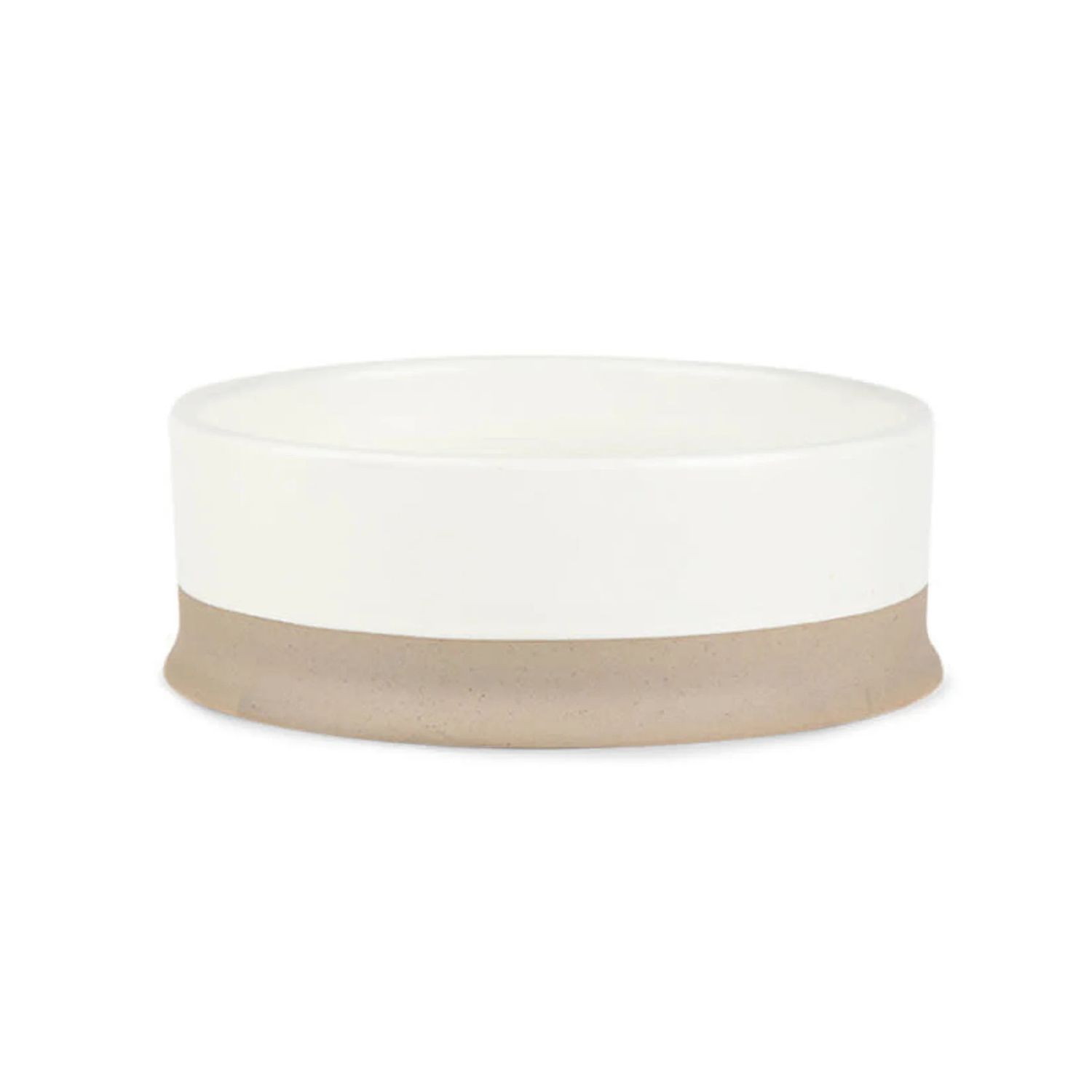 SCRUFFS - Scandi Non Tip Pet Food &amp; Water Cream Bowl, Size: 4.5po (0.4 Litre)