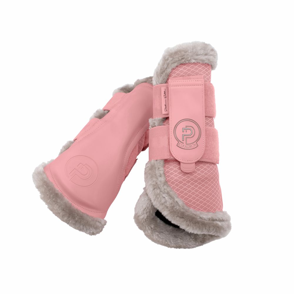 ESKADORN - ESKADRON - Tendon Boots Mesh Faux Fur Platinum, Size: Medium