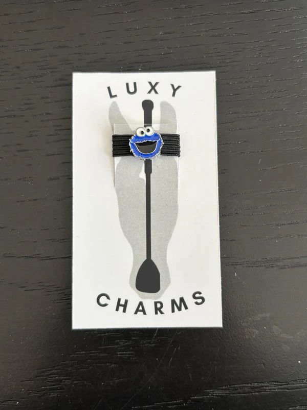 LUXY CHARMS - Whip Charm Cookie Monster, Color: Bleu
