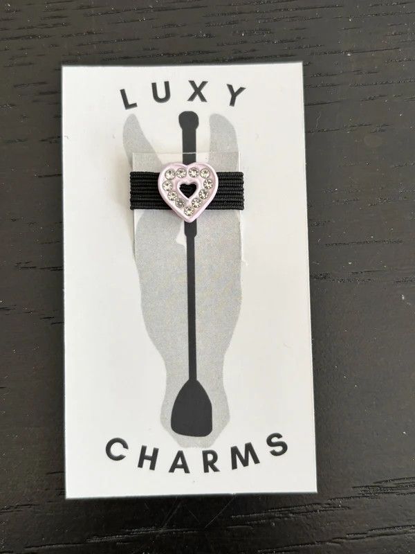 LUXY CHARMS - Whip Charm Bling Heart, Color: Rose