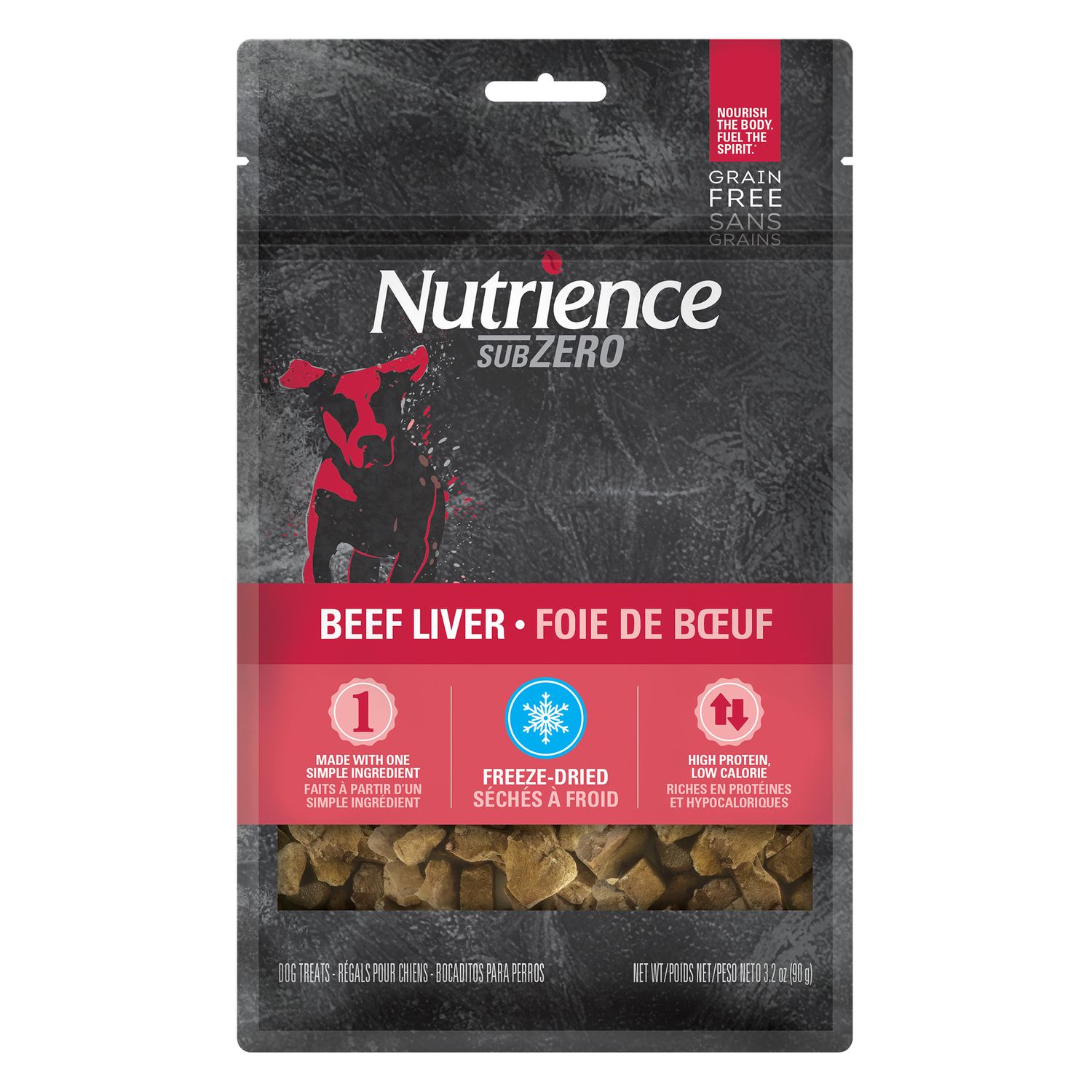 NUTRIENCE - Freeze-Dried Beef Liver Dog Treats, Format: 90g