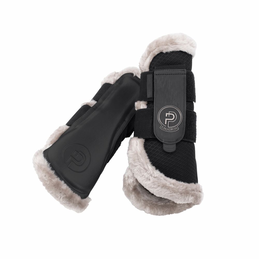 ESKADRON - Tendon Boots Mesh Faux Fur Platinum, Size: Medium