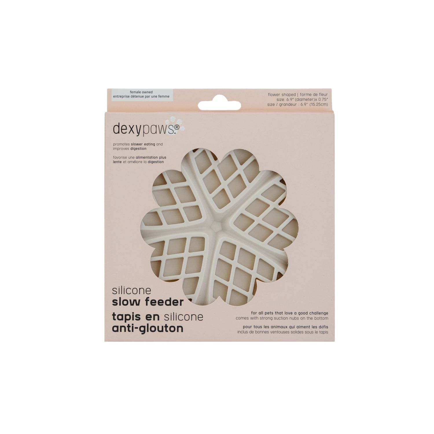 DEXYPAWS - Buttercream Hide &amp; Seek Slow Feeder, Colour: Buttercream