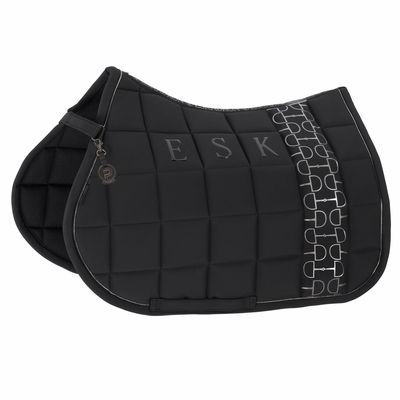 ESKADRON - Saddle Pad Big Square Softshell Platinum Jump Black