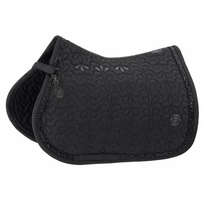 ESKADRON - Saddle pad Sparkle Jewel Platinum Jump Noir