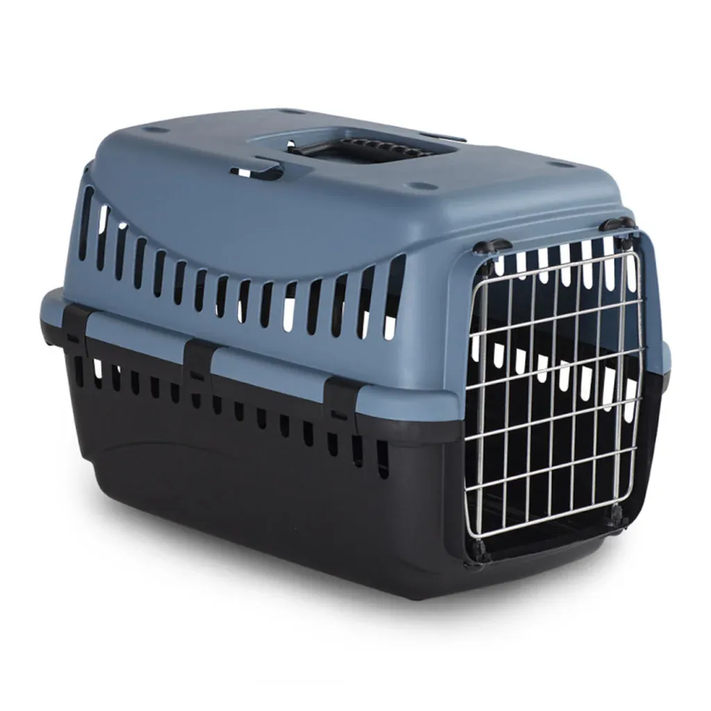 BERGAMO - Gipsy Pet Carrier (w/ Plastic Door), Colour: Bleu lagune, Grandeur: Grand