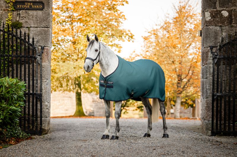 HORSEWARE - Rambo Techni Waffle Cooler Dynasty Green/Navy/Silver
