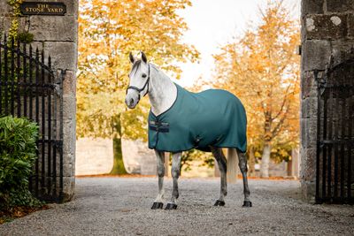 HORSEWARE - Rambo Techni Waffle Cooler Dynasty Green/Navy/Silver
