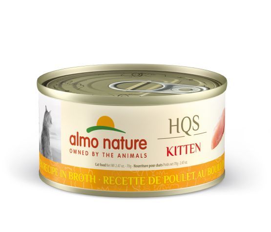 ALMO NATURE - HQS Natural - Chicken in Broth for Kitten, Format: 70g