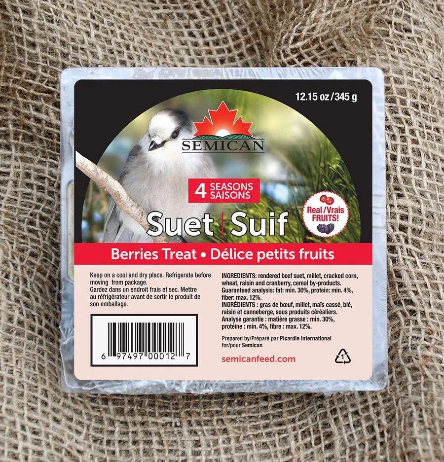 SEMICAN - Suet Cakes, Flavor: Petits fruits, Format: 345g