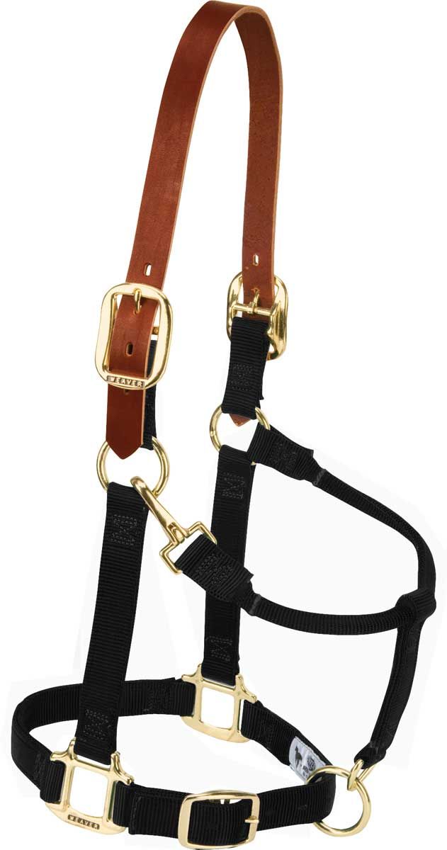 WEAVER - Breakaway Original Adjustable Black Chin &amp; Throat Snap 1&#39;&#39; Ha, Size: Small