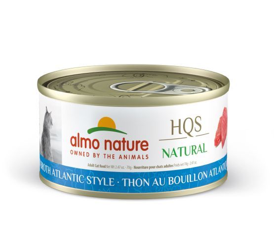 ALMO NATURE - HQS Natural - Atlantic Tuna in Broth, Format: 70g