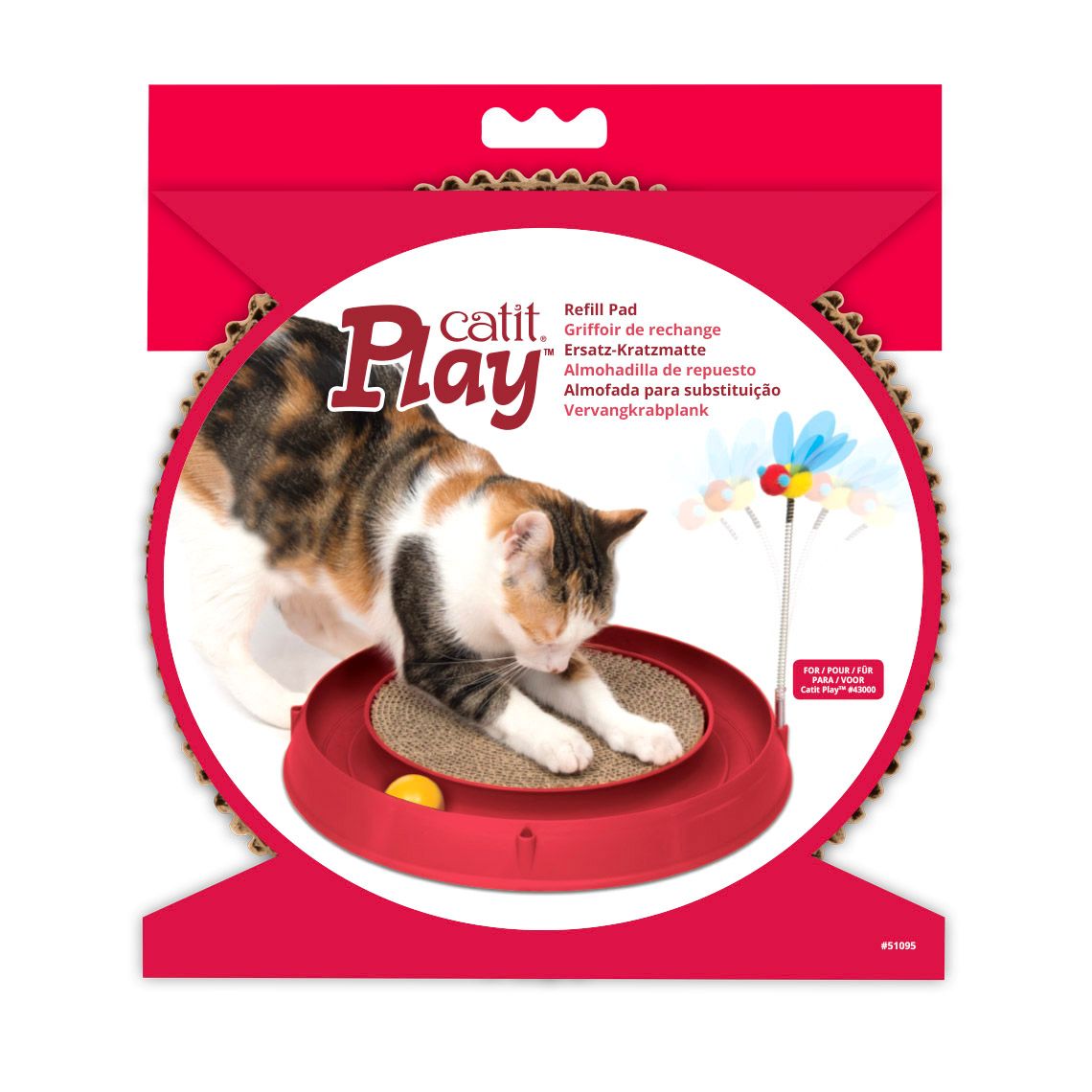CATIT - Play Scratch Pad Refill, Colour: Red