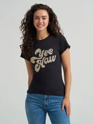 WRANGLER - Yee Haw Black Beauty Graphic Shrunken Tee
