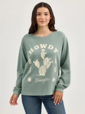 WRANGLER - Long Sleeve Graphic Howdy Girlfriend Tee