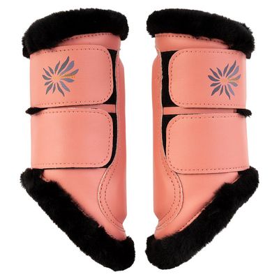 BR EQUESTRIAN - Tendon Boots Majestic For Small Horse Peach Blossom