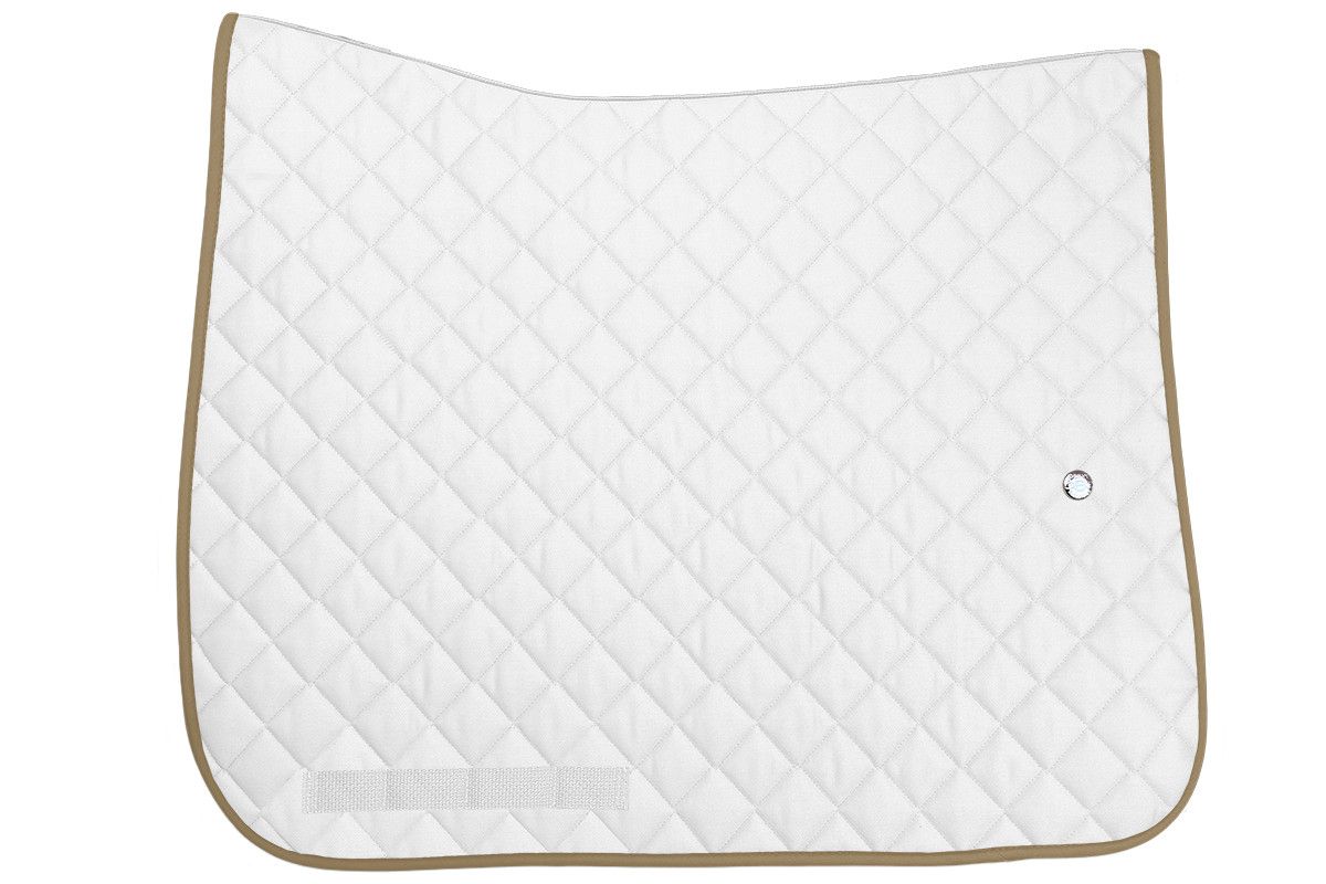 OGILVY EQUESTRIAN - Dressage Profil Pad Regular White/Tan