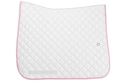 OGILVY EQUESTRIAN - Dressage Porfil Pad Regular White/Baby Pink