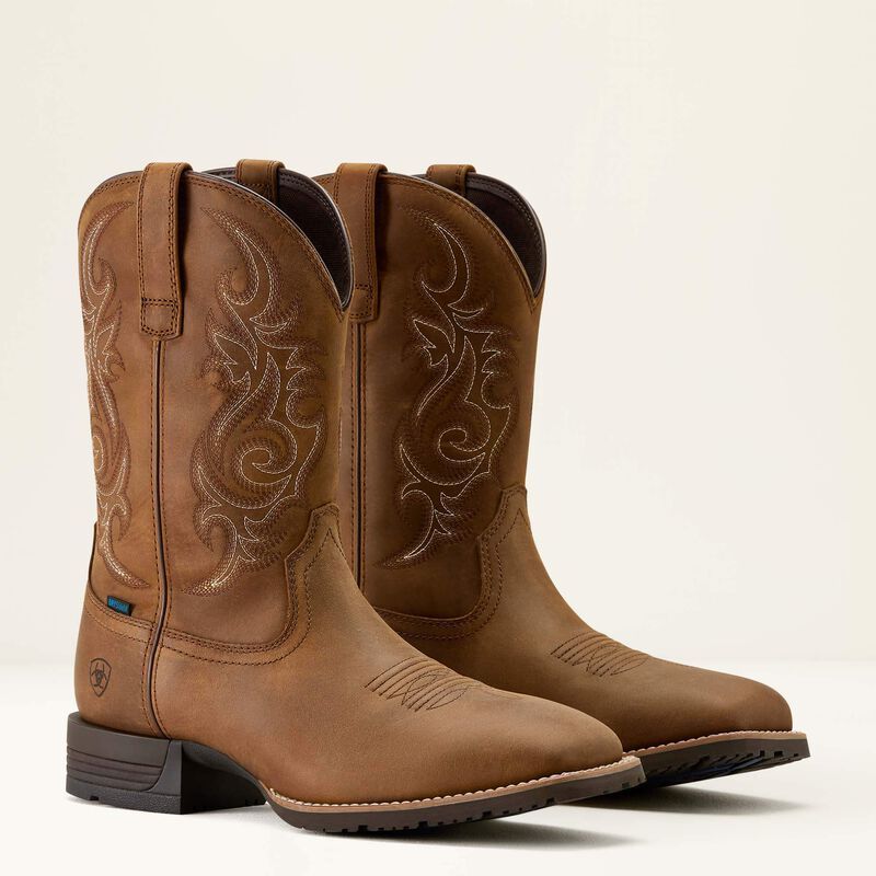 Bottes Western ARIAT Hybride Rancher Homme – Marron Vieilli – Taille 6