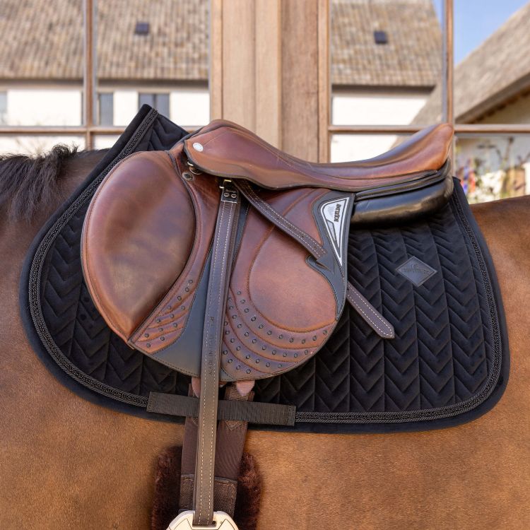 KENTUCKY HORSEWEAR - Saddle Pad Jumper Velvet Mini Pearls Black