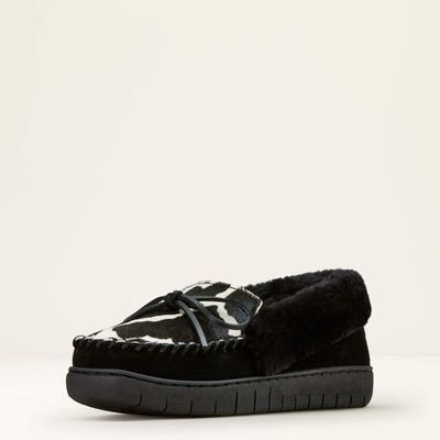 ARIAT - CowPrint Moccasin Slipper