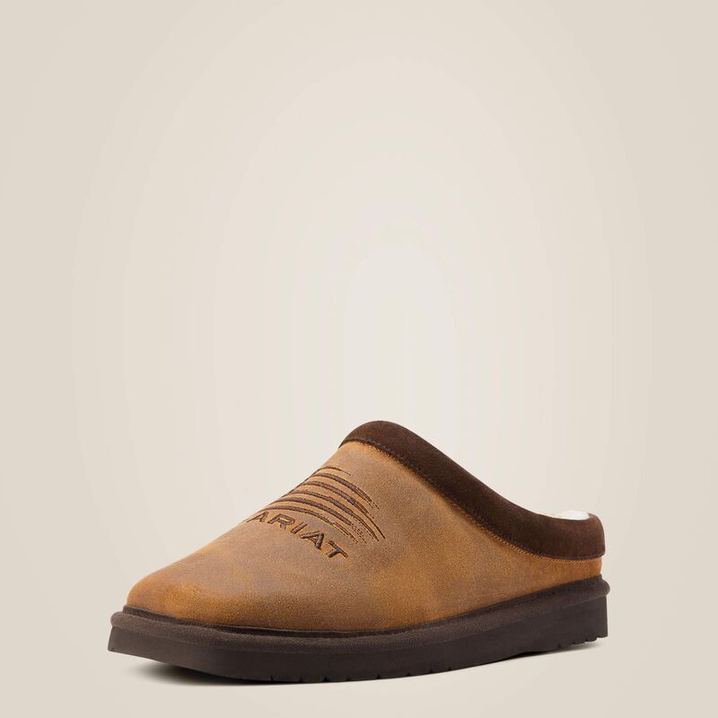 ARIAT - Dusty Brown Patriot Square Toe Slipper