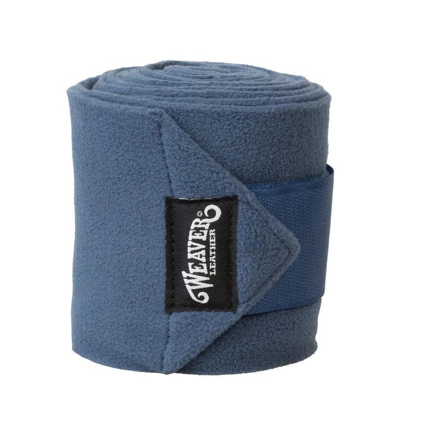 WEAVER - Navy Blue Polo Leg Wraps 240g Fleece, Size: 4 Pack