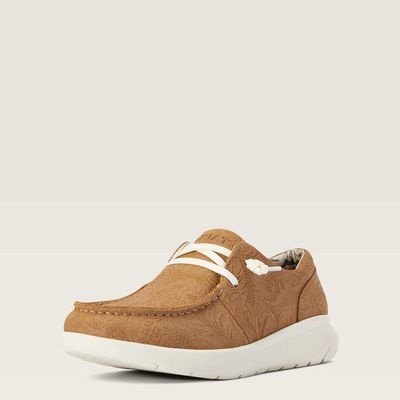 ARIAT - Hilo Tan Floral Emboss Shoes