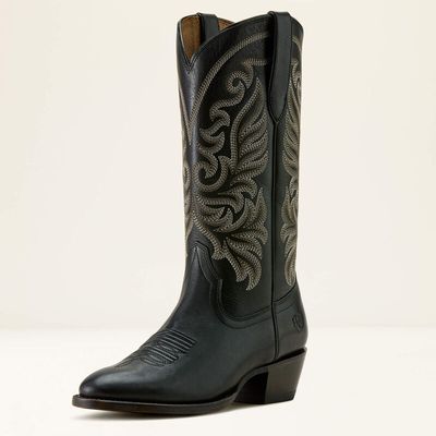 ARIAT - Louella R Toe True Black Western Boot