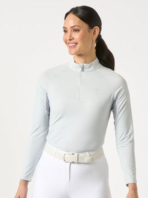 PS OF SWEDEN - Evelina Long Sleeves Crystal Logo Blue Whisper