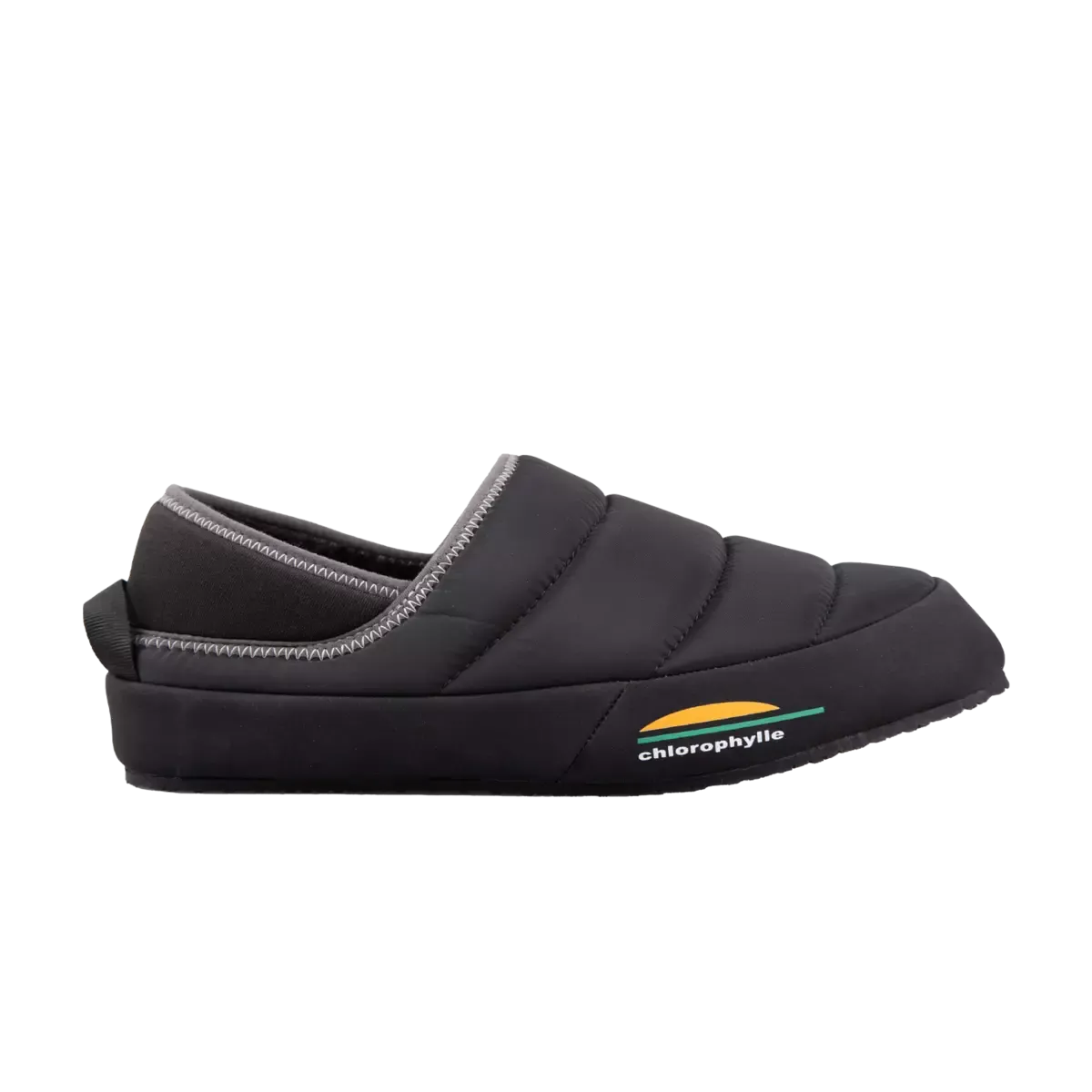 CHLOROPHYLLE - Pure Black Bivouac Mule Slippers