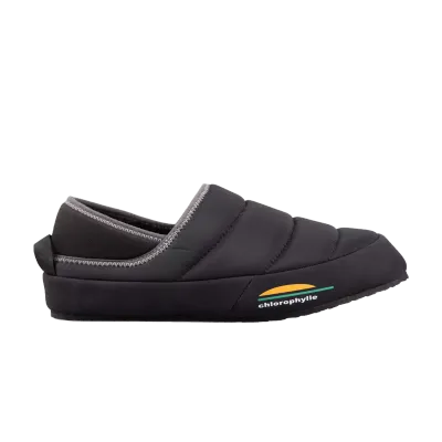 CHLOROPHYLLE - Pure Black Bivouac Mule Slippers