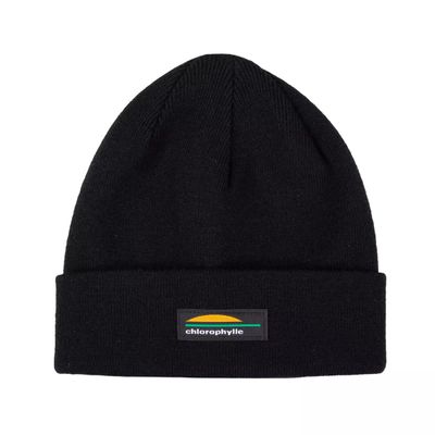CHLOROPHYLLE - Vie Active Unisex Pure Black Knitted Beanie