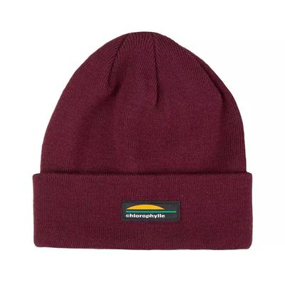 CHLOROPHYLLE - Vie Active Unisex Dark Raisin Knitted Beanie