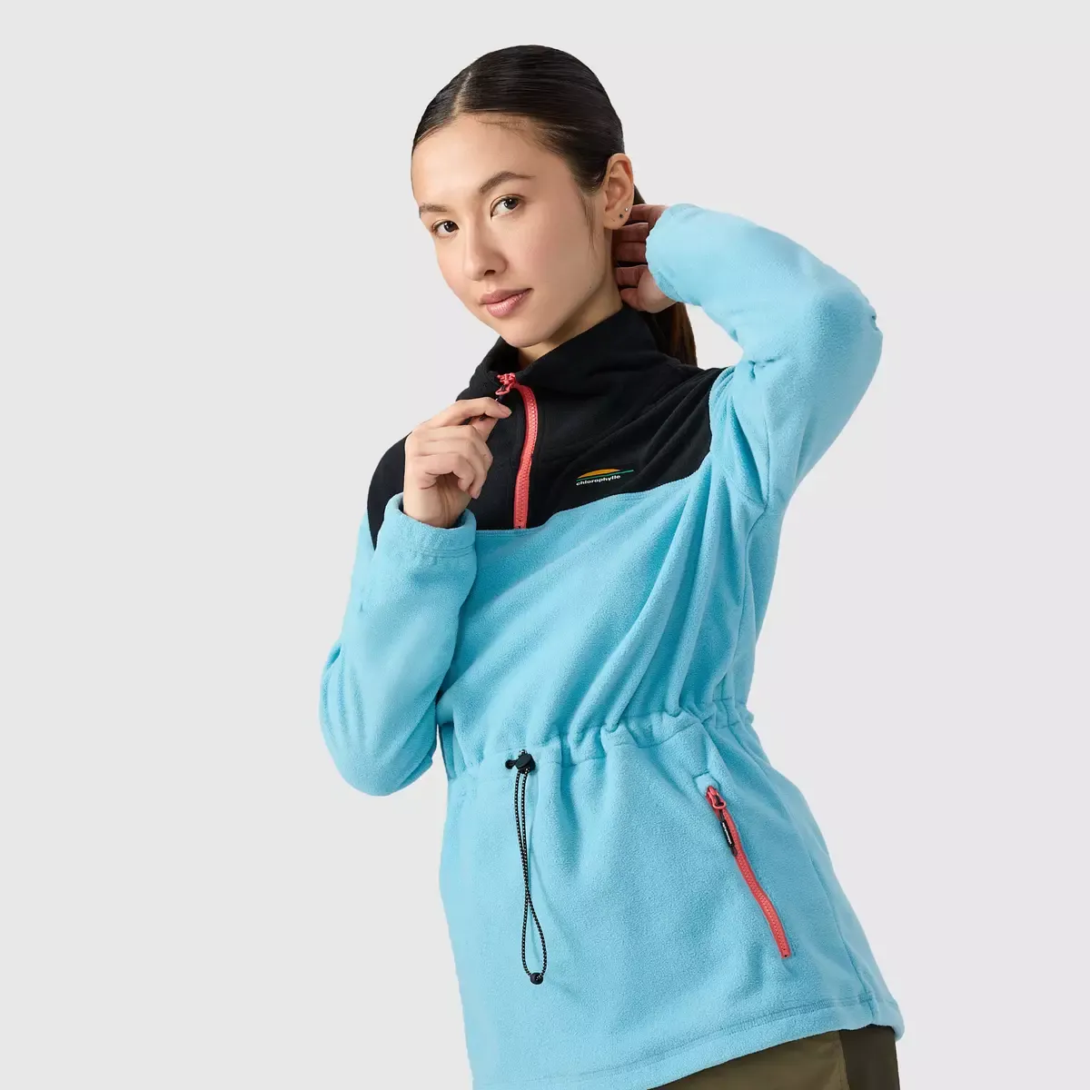 CHLOROPHYLLE - Denali Light Fleece Azur Blue Pullover