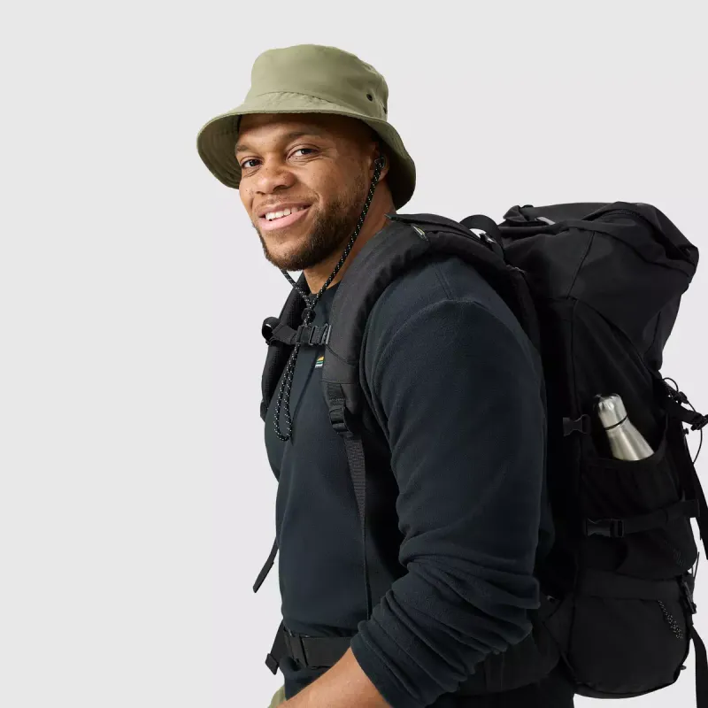 CHLOROPHYLLE - Pure Black Light Fleece Denali Pullover