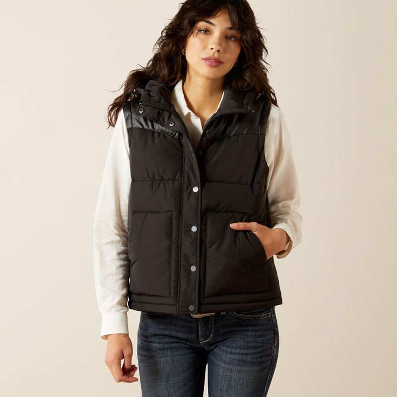 ARIAT - Black Frontier Puffer Vest