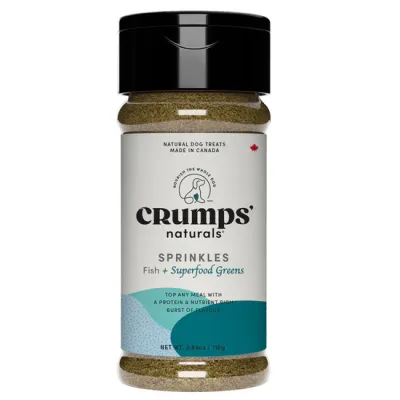 CRUMPS&#39; NATURALS - Fish + Superfood Green Sprinkles Dog Food Topper